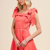 SO ME Fit and Flare Washed Gameday Dress-Dresses-Trendsi-[option4]-[option5]-[option6]-[option7]-[option8]-Shop-Boutique-Clothing-for-Women-Online