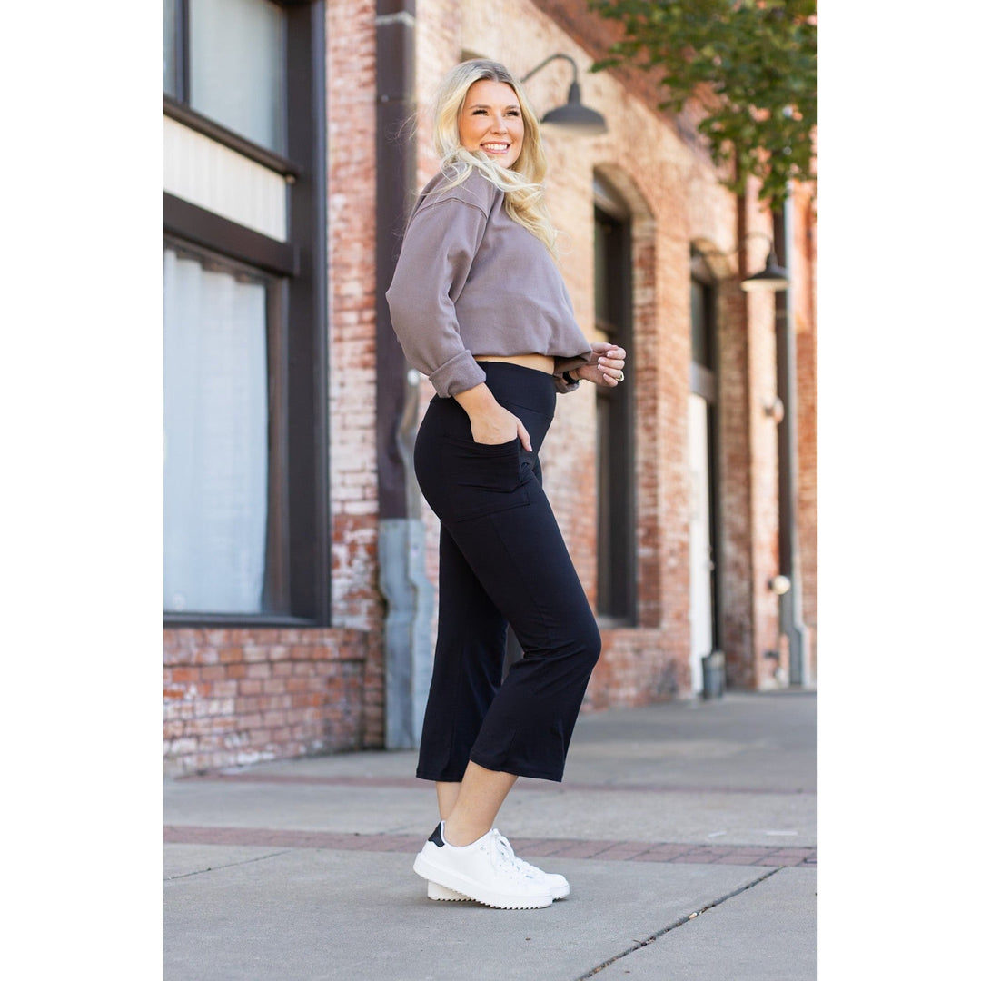 The Delilah - Kick Flare Leggings with Pockets-JuliaRoseWholesale-[option4]-[option5]-[option6]-[option7]-[option8]-Shop-Boutique-Clothing-for-Women-Online