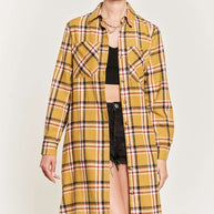 PLAID PRINT COLLAR LONG SHIRT DRESS PLUS SIZE-Jade By Jane-[option4]-[option5]-[option6]-[option7]-[option8]-Shop-Boutique-Clothing-for-Women-Online
