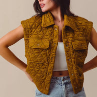 SO ME Triangle Quilting Stitch Button Up Knit Vest-Vest-Trendsi-[option4]-[option5]-[option6]-[option7]-[option8]-Shop-Boutique-Clothing-for-Women-Online