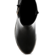 Antorin Chunky Buckle Detail Ankle Boots-Rag Company-[option4]-[option5]-[option6]-[option7]-[option8]-Shop-Boutique-Clothing-for-Women-Online