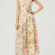 Floral Lace Sleeveless V-Neck Midi Dress-Dresses-Trendsi-[option4]-[option5]-[option6]-[option7]-[option8]-Shop-Boutique-Clothing-for-Women-Online