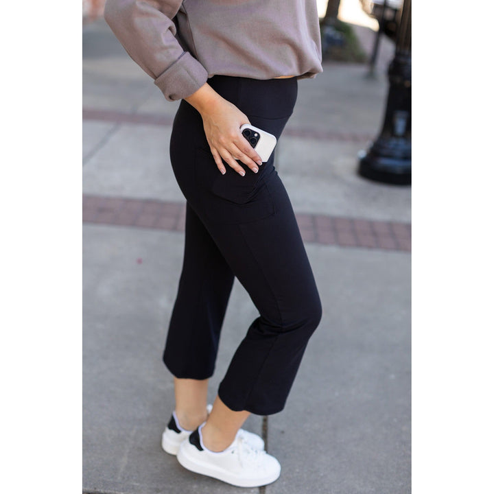 The Delilah - Kick Flare Leggings with Pockets-JuliaRoseWholesale-[option4]-[option5]-[option6]-[option7]-[option8]-Shop-Boutique-Clothing-for-Women-Online