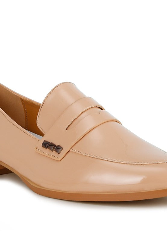 Noshiya Patent Pleather Penny Loafers-Rag Company-[option4]-[option5]-[option6]-[option7]-[option8]-Shop-Boutique-Clothing-for-Women-Online
