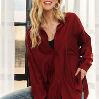 ADORA Button Down Linen Shirt-Blouses-Trendsi-[option4]-[option5]-[option6]-[option7]-[option8]-Shop-Boutique-Clothing-for-Women-Online