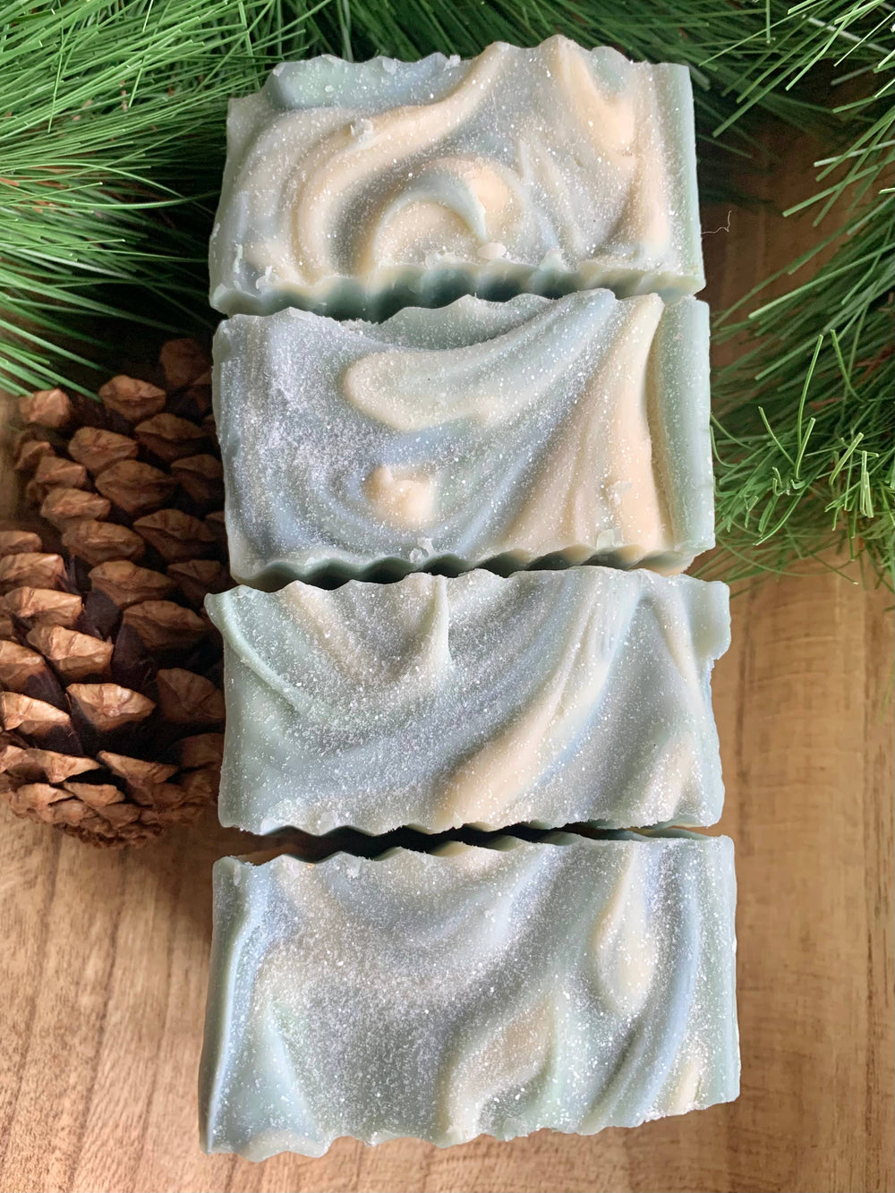 Winter Wonderland Frosted Pine + Cedar Goats Milk Soap-Burlap Soap Co-[option4]-[option5]-[option6]-[option7]-[option8]-Shop-Boutique-Clothing-for-Women-Online