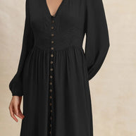 V-Neck Long Sleeve Dress-Dresses-Trendsi-[option4]-[option5]-[option6]-[option7]-[option8]-Shop-Boutique-Clothing-for-Women-Online