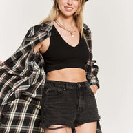 PLAID PRINT COLLAR LONG SHIRT DRESS PLUS SIZE-Jade By Jane-[option4]-[option5]-[option6]-[option7]-[option8]-Shop-Boutique-Clothing-for-Women-Online