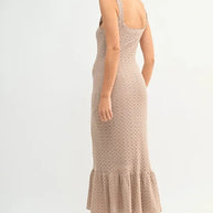 MABLE Ruffled Hem Sleeveless Crochet Knit Midi Dress-Dresses-Trendsi-[option4]-[option5]-[option6]-[option7]-[option8]-Shop-Boutique-Clothing-for-Women-Online