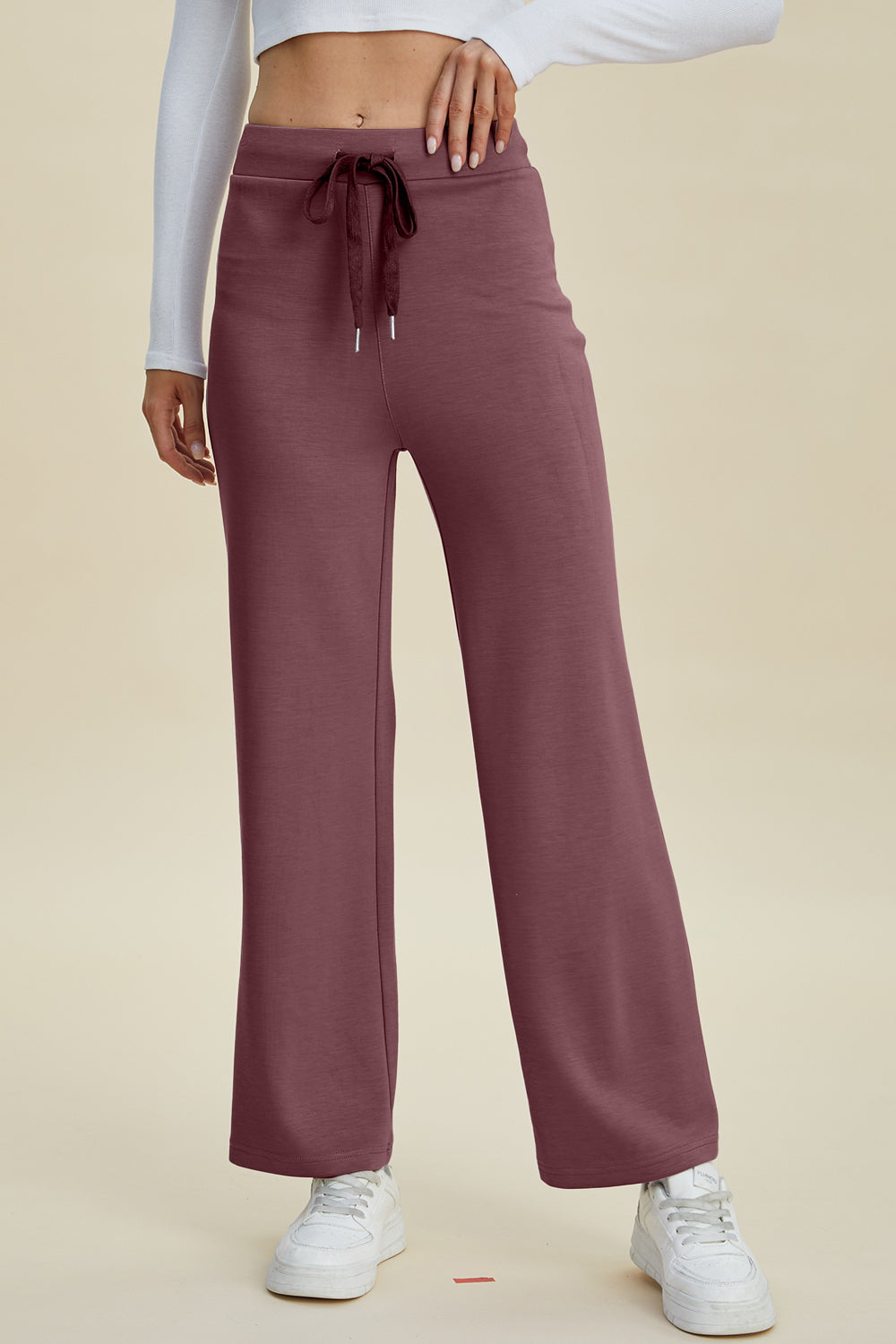 Basic Bae Air Scuba Drawstring Wide Leg Pants-Trendsi-Moonlit Mauve-S-[option4]-[option5]-[option6]-[option7]-[option8]-Shop-Boutique-Clothing-for-Women-Online