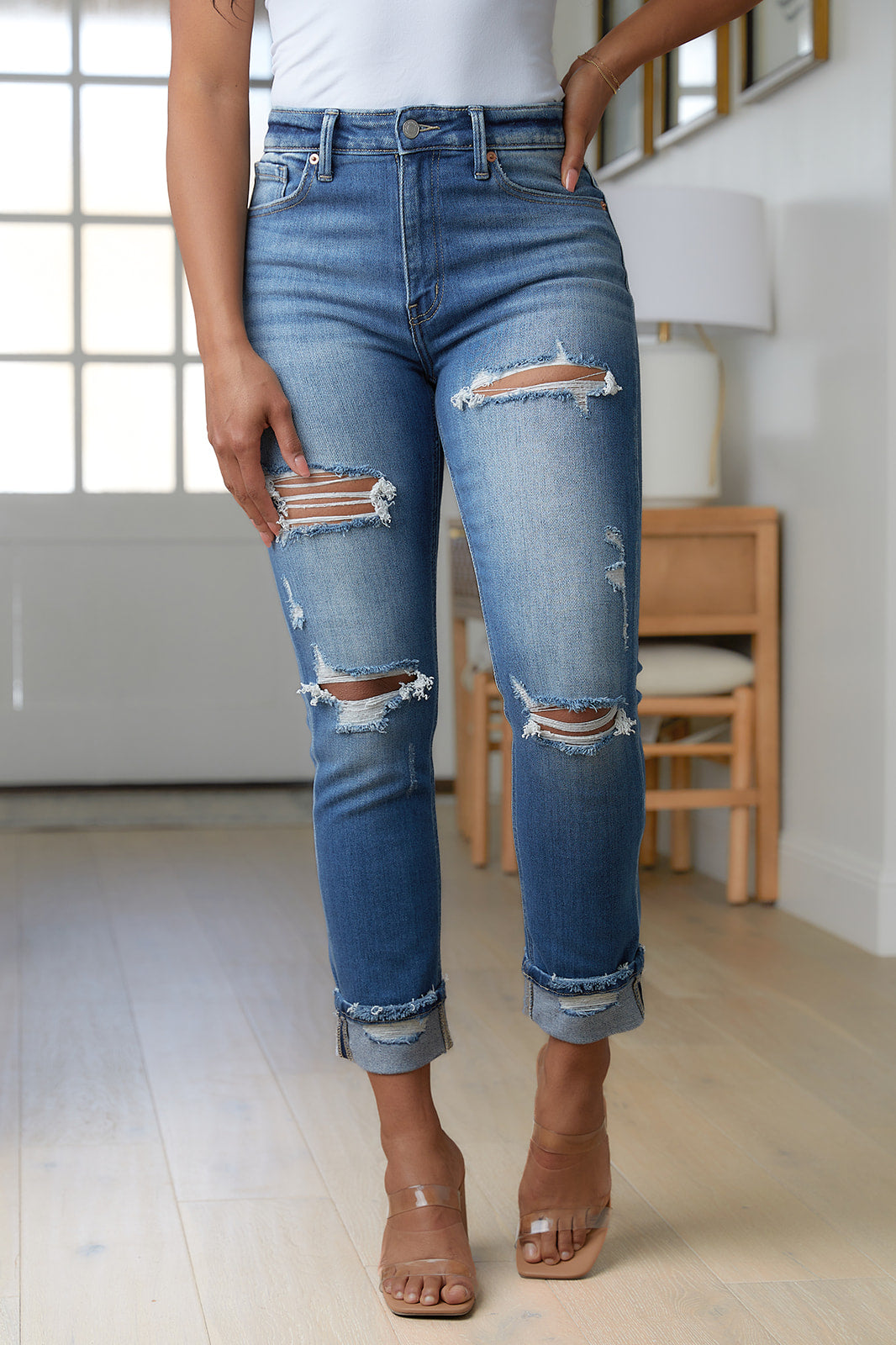 Belinda High Rise Distressed Straight Jeans-Denim-Ave Shops-[option4]-[option5]-[option6]-[option7]-[option8]-Shop-Boutique-Clothing-for-Women-Online