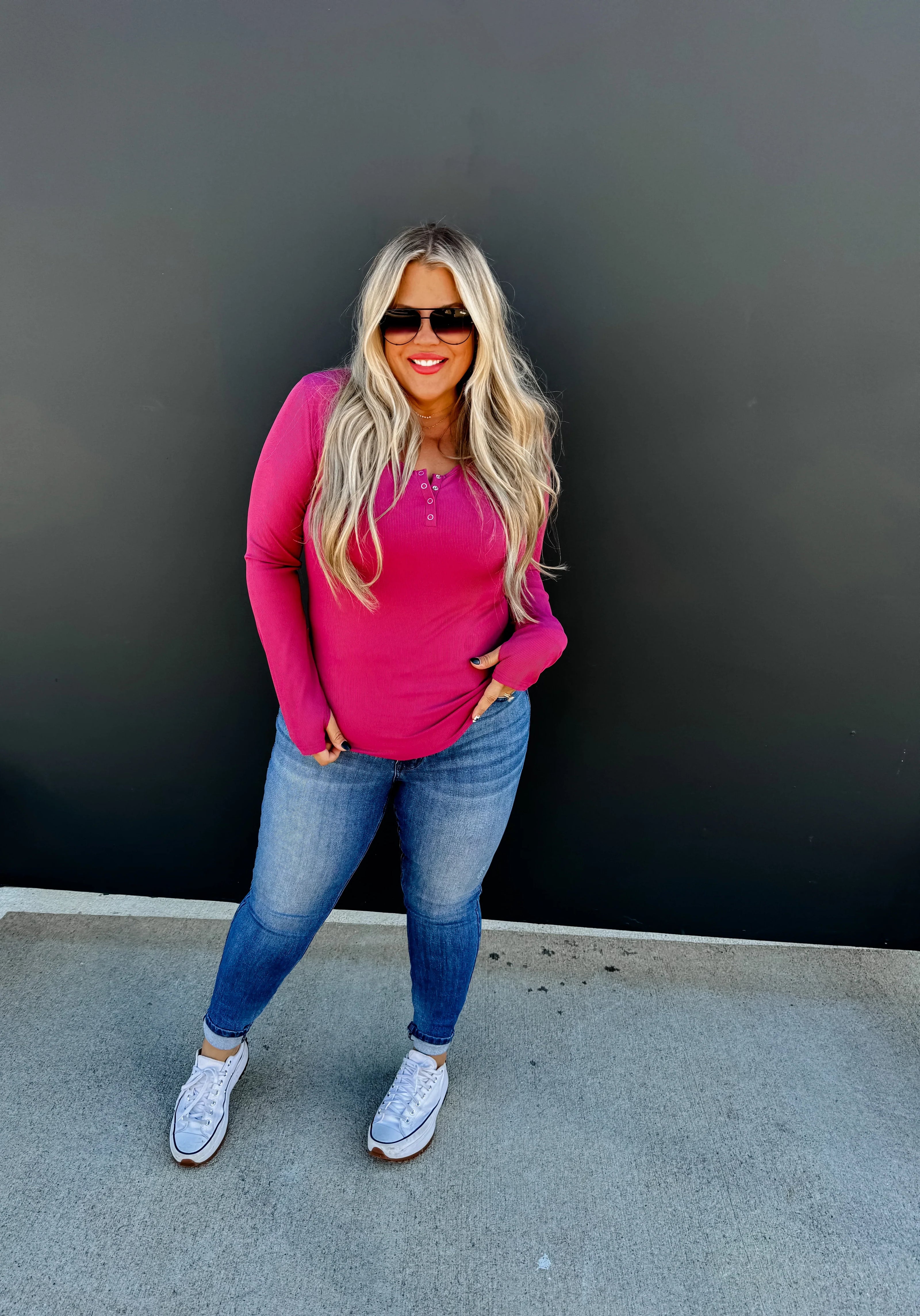 Blakeley Brooklyn Snap Henley in Five Colors-Womens-Ave Shops-[option4]-[option5]-[option6]-[option7]-[option8]-Shop-Boutique-Clothing-for-Women-Online