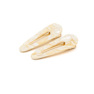 2 Pack Teardrop Hair Clip in Gold Shell-Accessories-Ave Shops-[option4]-[option5]-[option6]-[option7]-[option8]-Shop-Boutique-Clothing-for-Women-Online