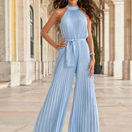 Cutout Tied Pleated Sleeveless Jumpsuit-Sets-Trendsi-[option4]-[option5]-[option6]-[option7]-[option8]-Shop-Boutique-Clothing-for-Women-Online