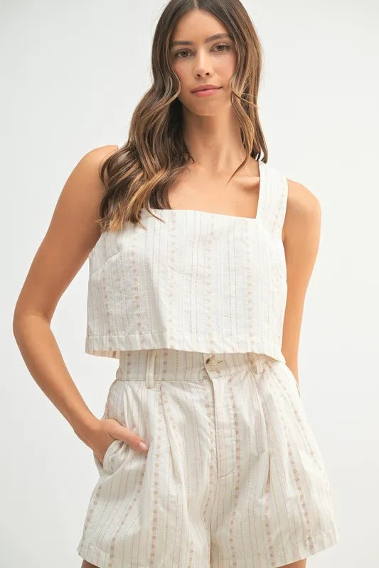 MABLE Square Neck Crop Top and Shorts Set-Sets-Trendsi-[option4]-[option5]-[option6]-[option7]-[option8]-Shop-Boutique-Clothing-for-Women-Online