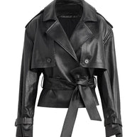 Leather Belted Trench Jacket-Jacket-Trendsi-[option4]-[option5]-[option6]-[option7]-[option8]-Shop-Boutique-Clothing-for-Women-Online