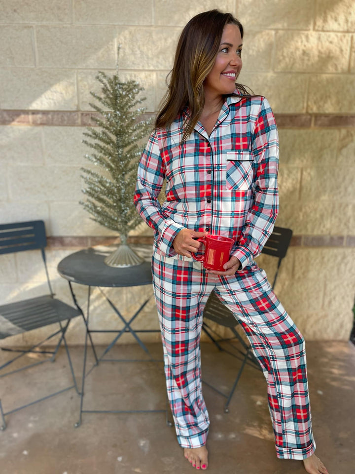 Holiday Plaid Pajama Set-Womens-Ave Shops-[option4]-[option5]-[option6]-[option7]-[option8]-Shop-Boutique-Clothing-for-Women-Online