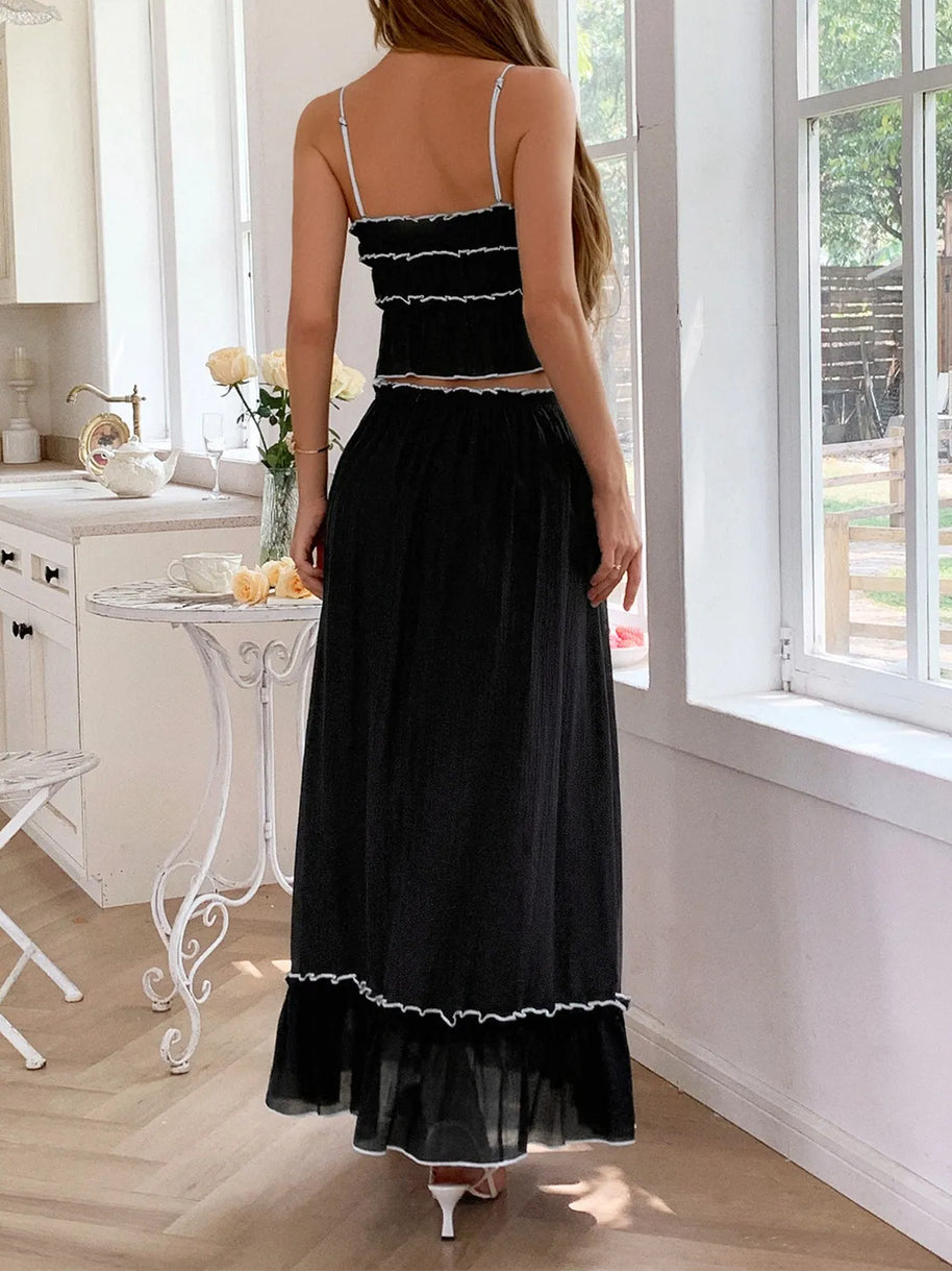 Frill Square Neck Cami and Skirt Set-outfit-Trendsi-[option4]-[option5]-[option6]-[option7]-[option8]-Shop-Boutique-Clothing-for-Women-Online