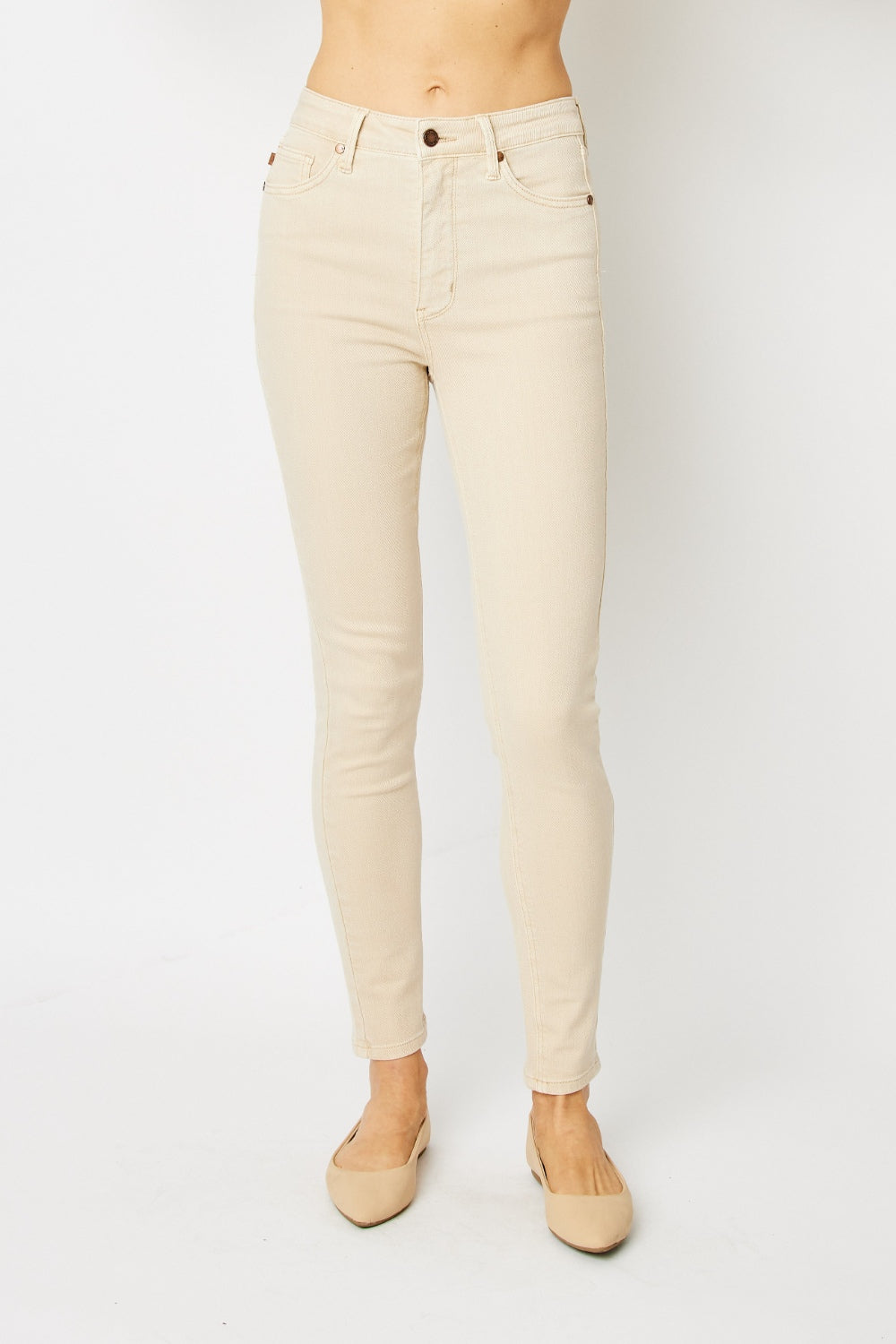 Judy Blue Garment Dyed Tummy Control Skinny Jeans-Trendsi-BONE-0(24)-[option4]-[option5]-[option6]-[option7]-[option8]-Shop-Boutique-Clothing-for-Women-Online