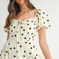 MABLE Polka Dot Puff Sleeve Midi Dress-Dresses-Trendsi-[option4]-[option5]-[option6]-[option7]-[option8]-Shop-Boutique-Clothing-for-Women-Online