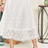 ADORA Elastic Waist Lace Midi Skirt-Skirts-Trendsi-[option4]-[option5]-[option6]-[option7]-[option8]-Shop-Boutique-Clothing-for-Women-Online