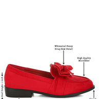 Havisham Bow Accent Heeled Loafers-Rag Company-[option4]-[option5]-[option6]-[option7]-[option8]-Shop-Boutique-Clothing-for-Women-Online