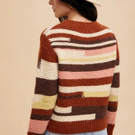 Annie Wear Color Block Round Neck Long Sleeve Sweater-Sweaters-Trendsi-[option4]-[option5]-[option6]-[option7]-[option8]-Shop-Boutique-Clothing-for-Women-Online