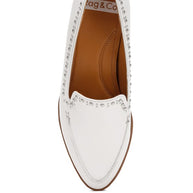 Wolferton Delicate Stud Detail Leather Loafers-Rag Company-[option4]-[option5]-[option6]-[option7]-[option8]-Shop-Boutique-Clothing-for-Women-Online