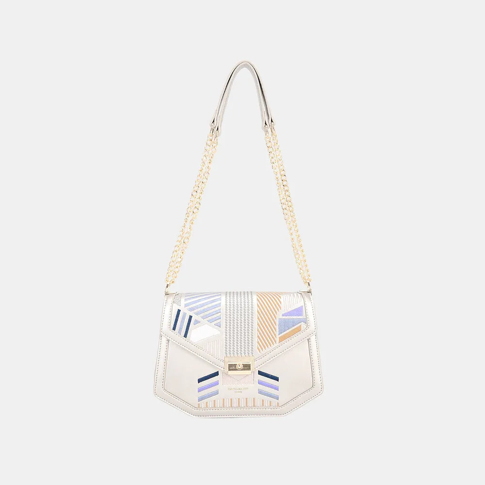 David Jones Geometric Print Crossbody Bag-Bags-Trendsi-[option4]-[option5]-[option6]-[option7]-[option8]-Shop-Boutique-Clothing-for-Women-Online