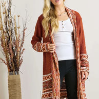 ADORA Full Size Fringe Hem Aztec Border Cardigan-Cardigan-Trendsi-[option4]-[option5]-[option6]-[option7]-[option8]-Shop-Boutique-Clothing-for-Women-Online