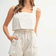 MABLE Square Neck Crop Top and Shorts Set-Sets-Trendsi-[option4]-[option5]-[option6]-[option7]-[option8]-Shop-Boutique-Clothing-for-Women-Online