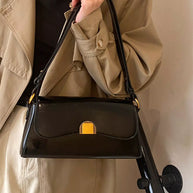 Golden Clasp Shoulder Bag-hand bag-Trendsi-[option4]-[option5]-[option6]-[option7]-[option8]-Shop-Boutique-Clothing-for-Women-Online