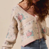 SO ME Floral Pattern Long Sleeve Button Sweater Cardigan-Cardigans-Trendsi-[option4]-[option5]-[option6]-[option7]-[option8]-Shop-Boutique-Clothing-for-Women-Online