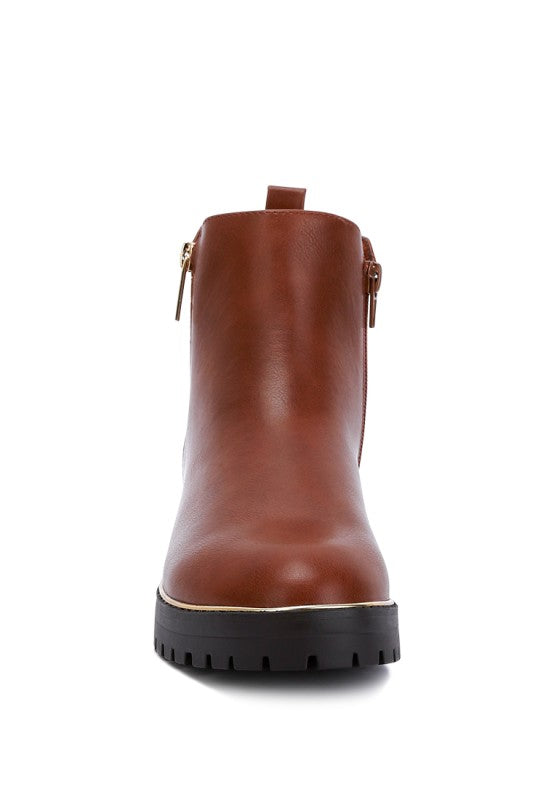 Thorin Metallic Frame Block Heel Boots-Rag Company-[option4]-[option5]-[option6]-[option7]-[option8]-Shop-Boutique-Clothing-for-Women-Online