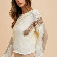 Annie Wear Color Block Drop Shoulder Sweater-Sweaters-Trendsi-[option4]-[option5]-[option6]-[option7]-[option8]-Shop-Boutique-Clothing-for-Women-Online