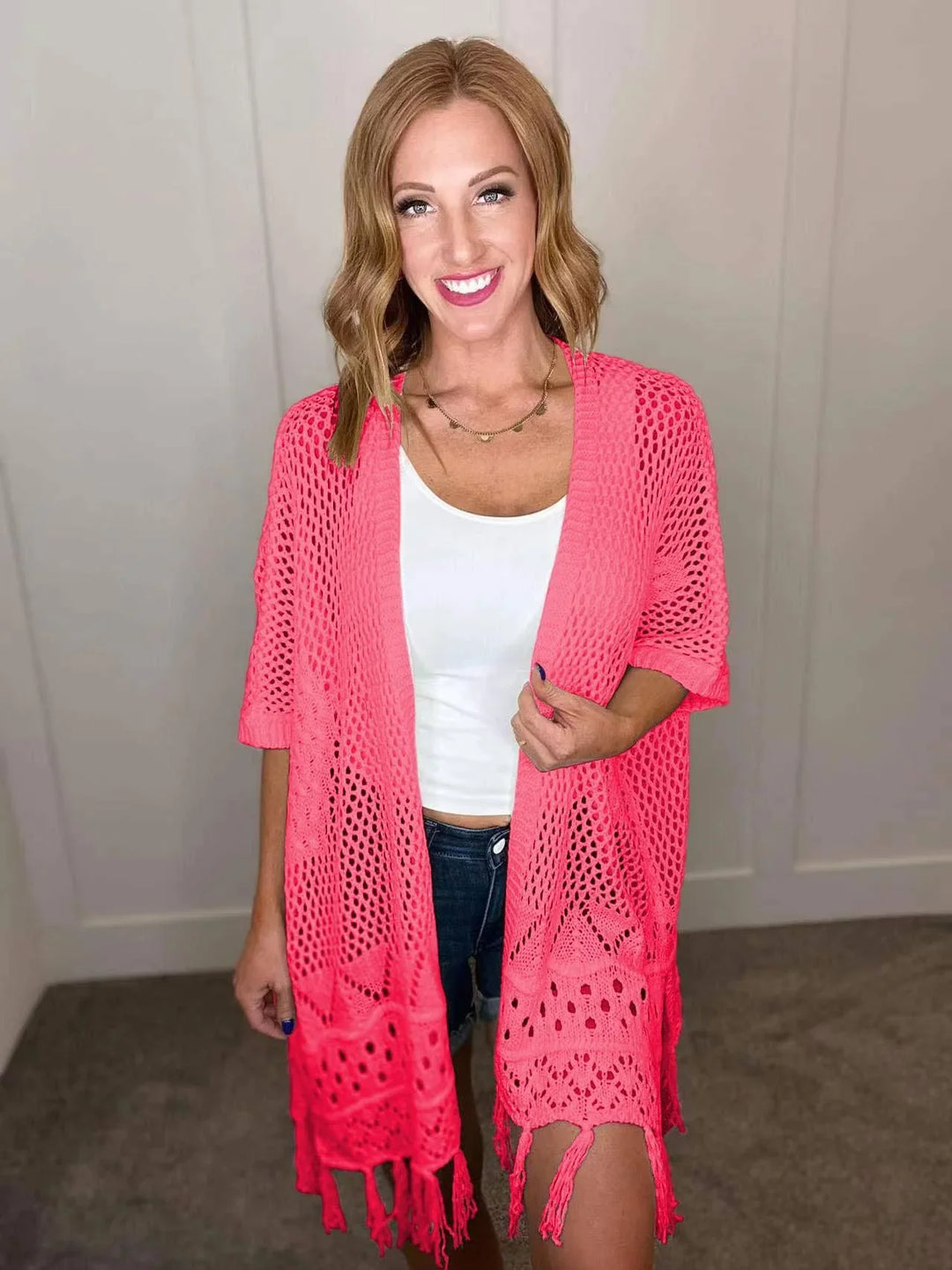 Shirley & Stone Amanda Crochet Cardigan in Six Colors-Womens-Ave Shops-[option4]-[option5]-[option6]-[option7]-[option8]-Shop-Boutique-Clothing-for-Women-Online