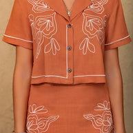 Embroidered Short Sleeve Top and Mini Skirt Set-Sets-Trendsi-[option4]-[option5]-[option6]-[option7]-[option8]-Shop-Boutique-Clothing-for-Women-Online