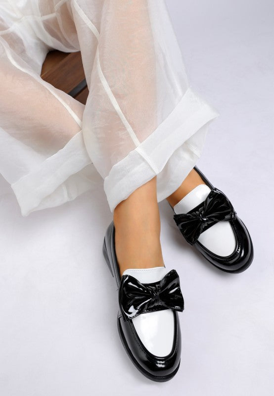 Araminta Classic Chunky Bow Loafers-Rag Company-[option4]-[option5]-[option6]-[option7]-[option8]-Shop-Boutique-Clothing-for-Women-Online