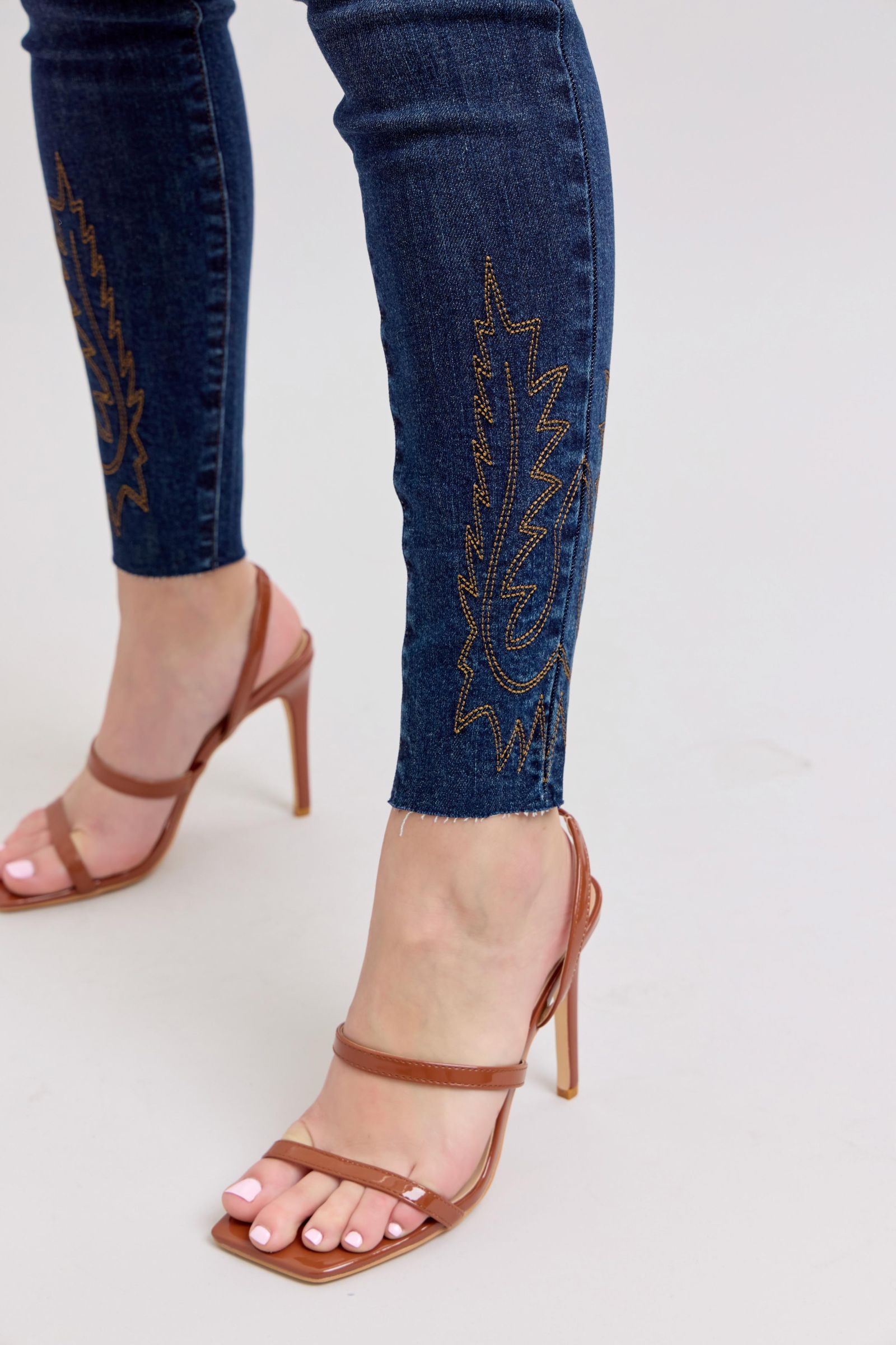 Judy Blue Embroidered High Rise Skinny Jeans-Trendsi-[option4]-[option5]-[option6]-[option7]-[option8]-Shop-Boutique-Clothing-for-Women-Online