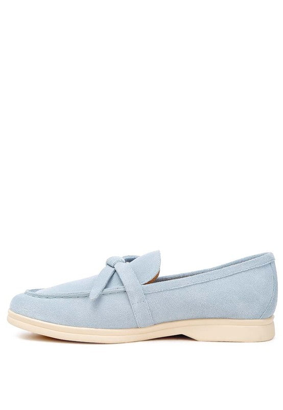 Nautica Genuine Suede Knot Detailed Loafers-Rag Company-[option4]-[option5]-[option6]-[option7]-[option8]-Shop-Boutique-Clothing-for-Women-Online