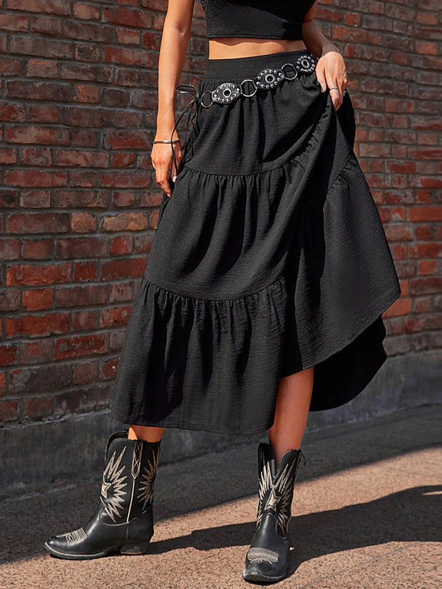 Tiered Midi Skirt-Skirts-Trendsi-[option4]-[option5]-[option6]-[option7]-[option8]-Shop-Boutique-Clothing-for-Women-Online