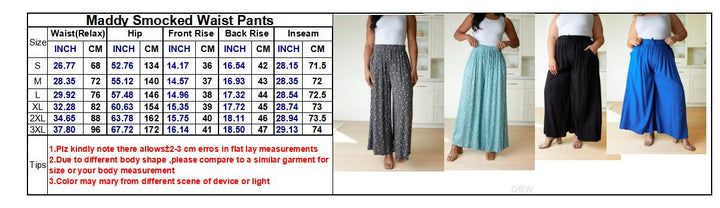 Smocked Waist Pants in Assorted Prints-Womens-Ave Shops-[option4]-[option5]-[option6]-[option7]-[option8]-Shop-Boutique-Clothing-for-Women-Online