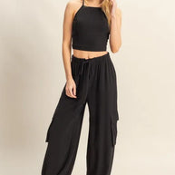 HYFVE Crop Top and Cargo Pants Set-sets-Trendsi-[option4]-[option5]-[option6]-[option7]-[option8]-Shop-Boutique-Clothing-for-Women-Online