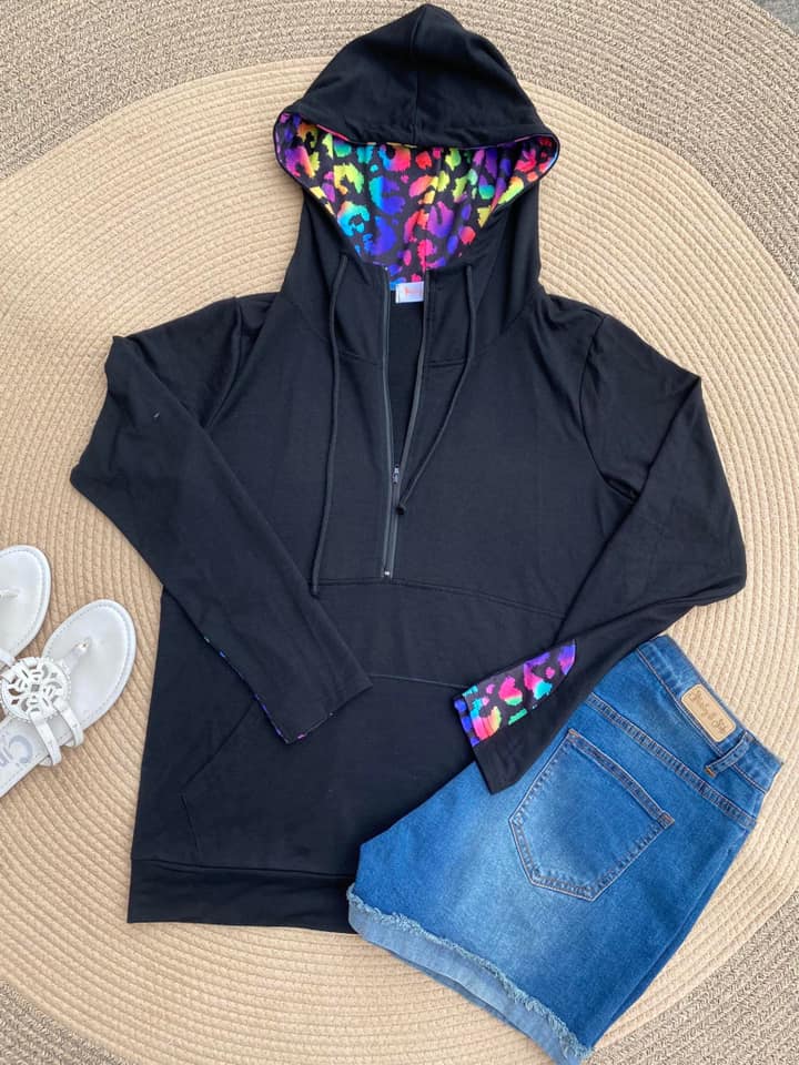 Shirley & Stone Audre Half Zip Hoodie in Six Colors-Preorder-Ave Shops-[option4]-[option5]-[option6]-[option7]-[option8]-Shop-Boutique-Clothing-for-Women-Online