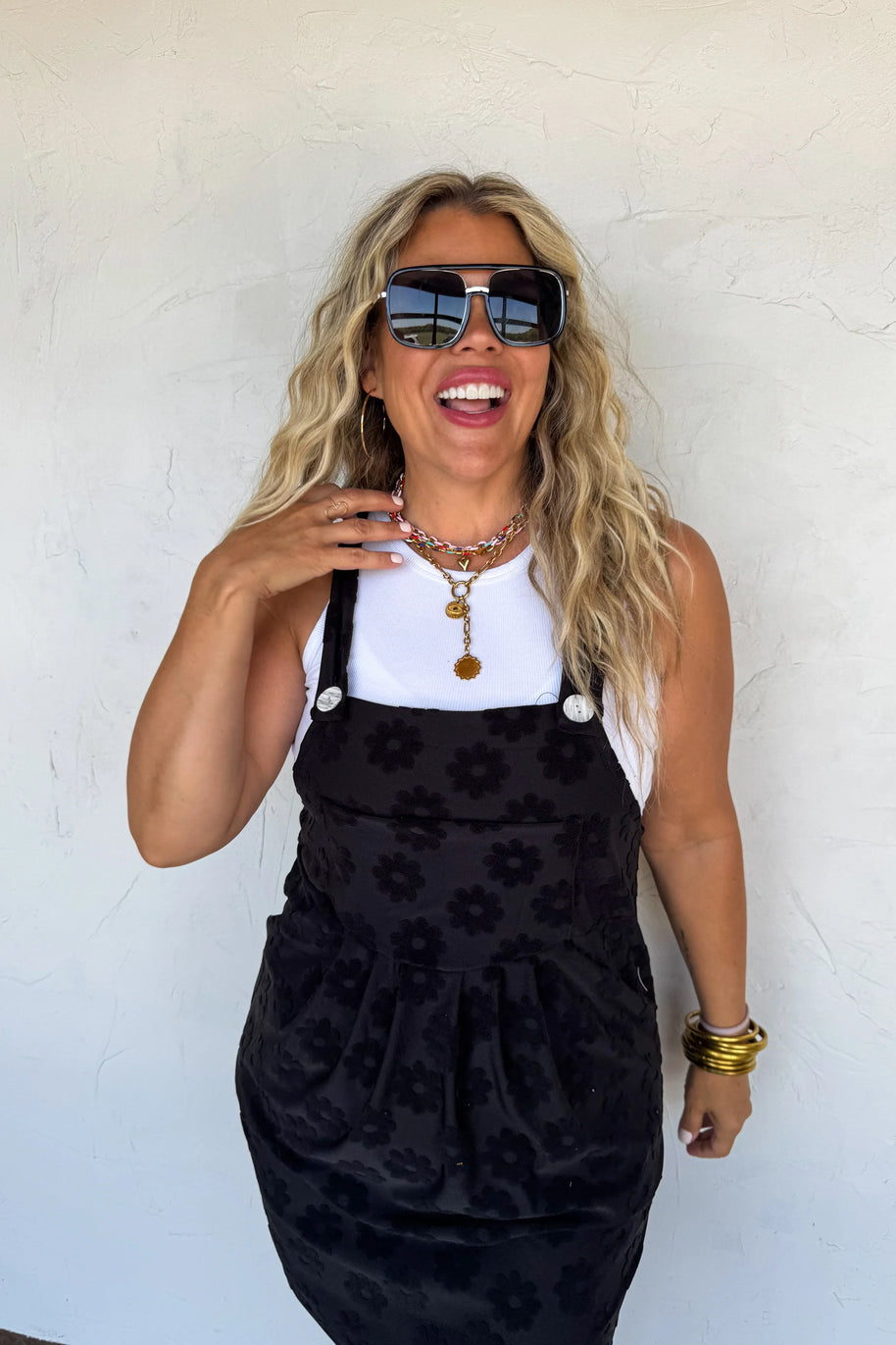 Blakeley Sunshine & Daisies Overall Dress-Womens-Ave Shops-[option4]-[option5]-[option6]-[option7]-[option8]-Shop-Boutique-Clothing-for-Women-Online