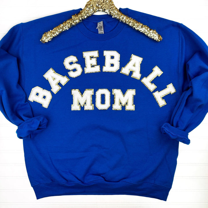 Baseball Mom Chenille Patch Sweatshirt-Womens-Ave Shops-[option4]-[option5]-[option6]-[option7]-[option8]-Shop-Boutique-Clothing-for-Women-Online