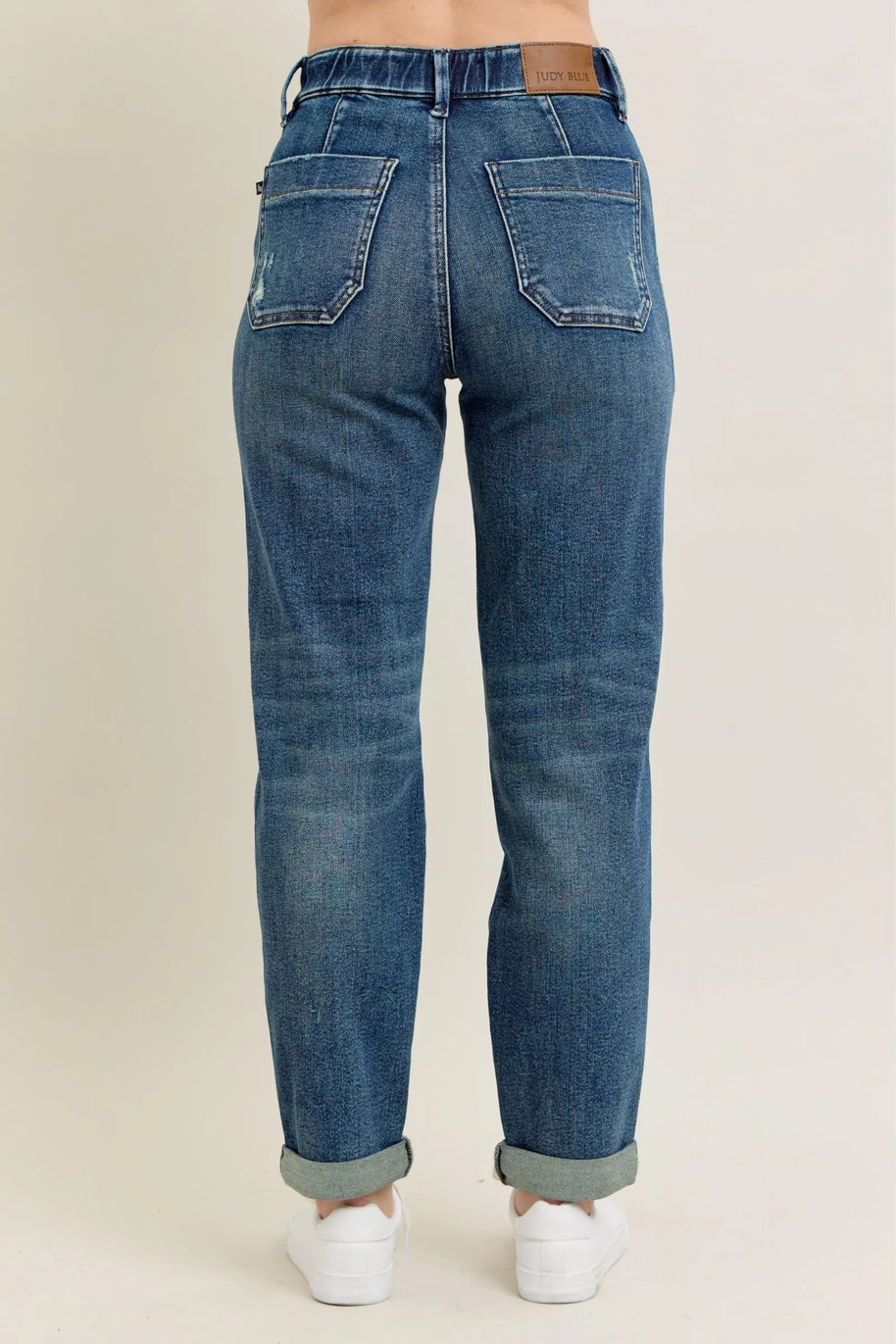 Judy Blue Full Size HW Vintage Wash Jeans w/ Drawstring-Pants-Trendsi-[option4]-[option5]-[option6]-[option7]-[option8]-Shop-Boutique-Clothing-for-Women-Online
