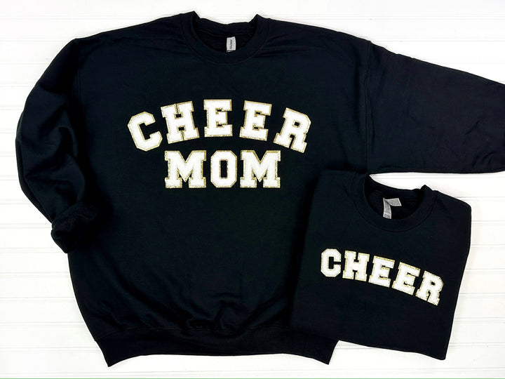 Cheer Mom + Mini Chenille Patch Sweatshirt-Womens-Ave Shops-[option4]-[option5]-[option6]-[option7]-[option8]-Shop-Boutique-Clothing-for-Women-Online