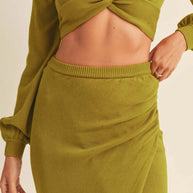 MABLE Front Twisted Knit Top and Midi Skirt Set-two piece set-Trendsi-[option4]-[option5]-[option6]-[option7]-[option8]-Shop-Boutique-Clothing-for-Women-Online