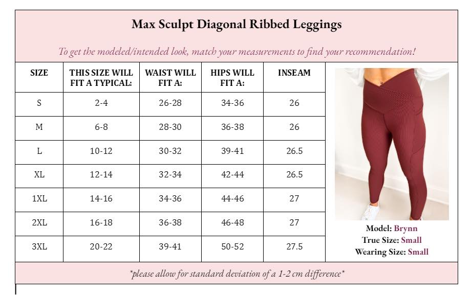 Molly Max Sculpt Diagonal Ribbed Leggings In Two Colors-Womens-Ave Shops-[option4]-[option5]-[option6]-[option7]-[option8]-Shop-Boutique-Clothing-for-Women-Online